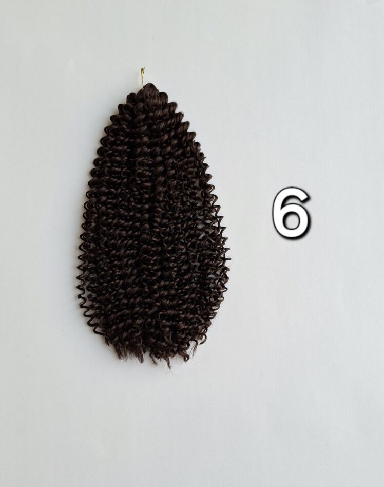 موی آفرو سیم تلفنی تک رنگ کد 6