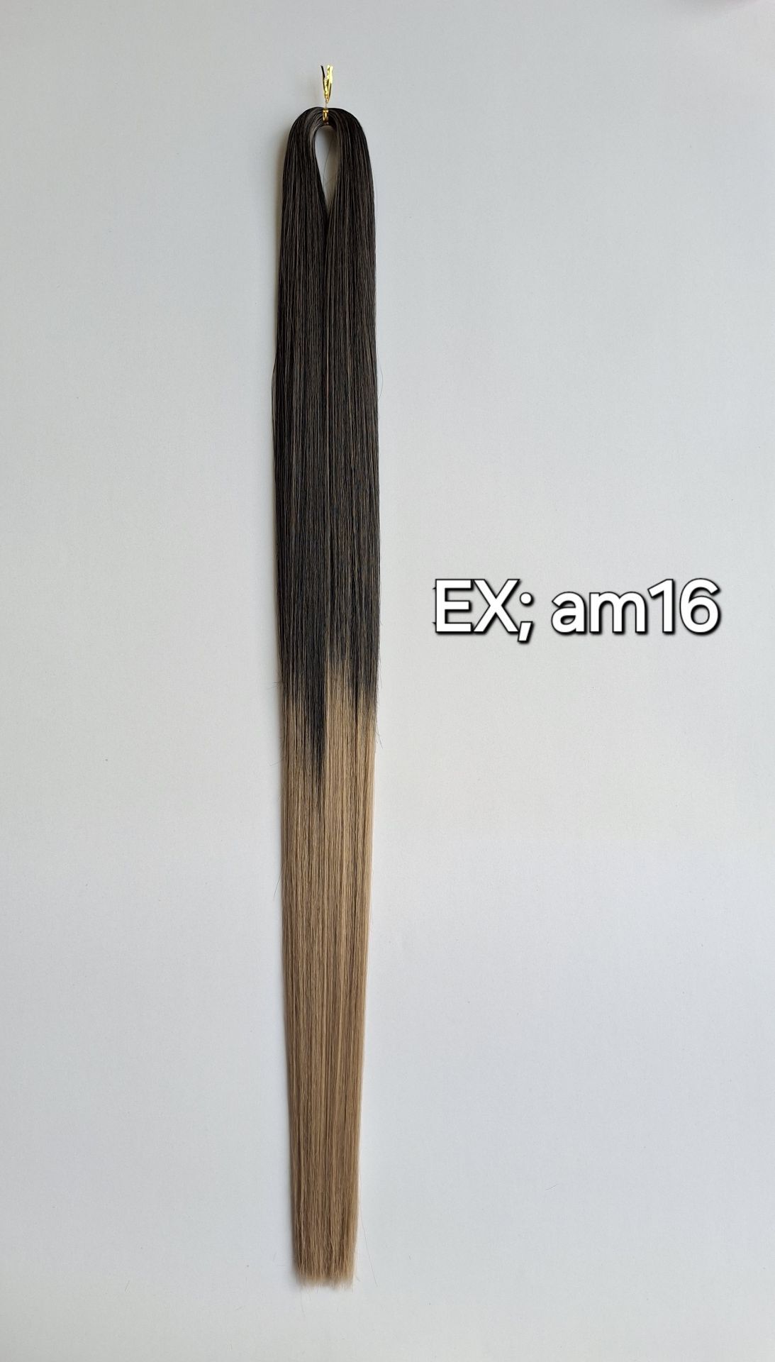 موی دو سر باز ابریشمی مخصوص اکستنشن آمبره کد EX, AM16