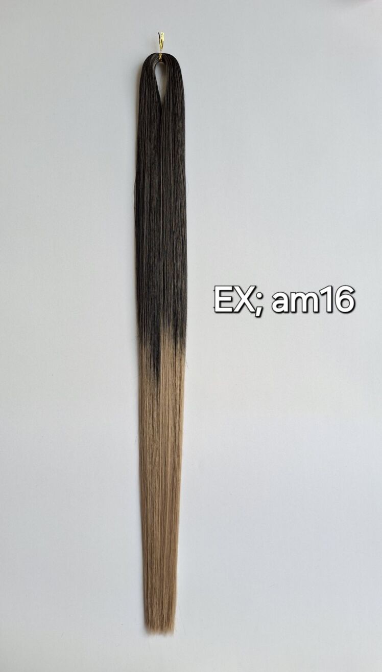 موی دو سر باز ابریشمی مخصوص اکستنشن آمبره کد EX, AM16