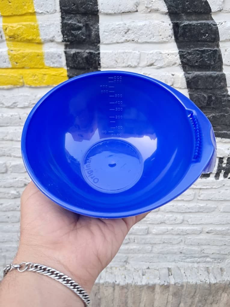  کاسه رنگ مو بزرگ رنگ آبی 