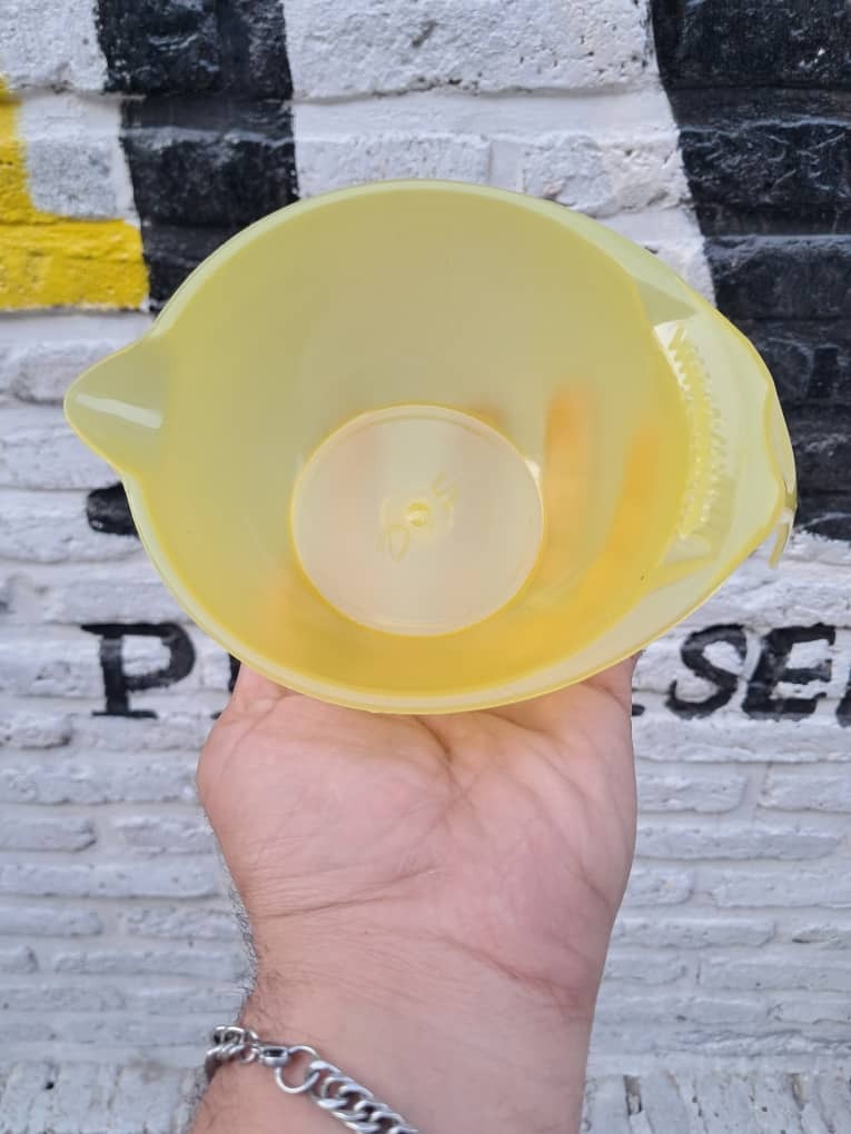  کاسه رنگ مو کوچک رنگ زرد 