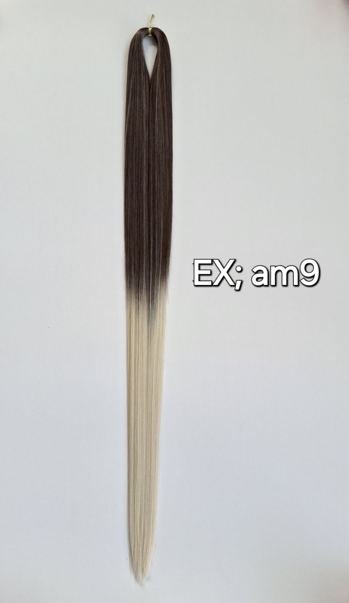 موی دوسرباز ابریشمی مخصوص اکستنشن آمبره کد EX,AM9