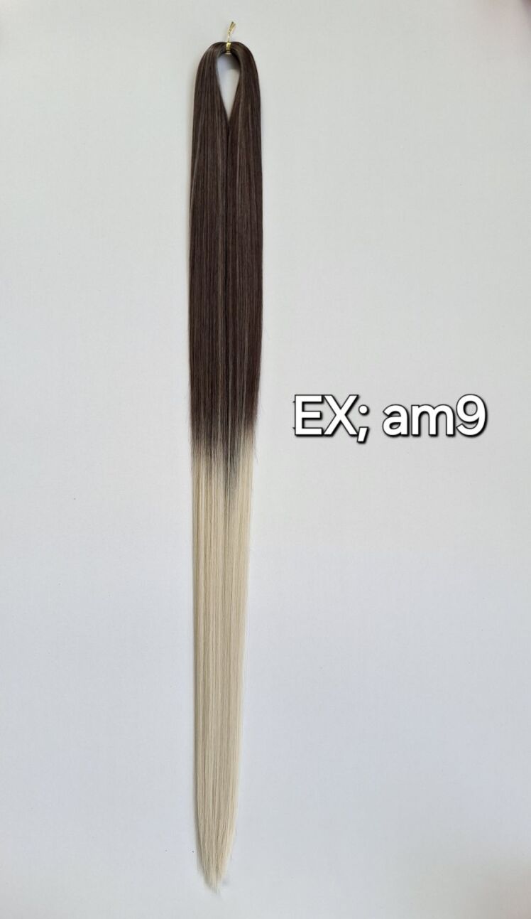 موی دوسرباز ابریشمی مخصوص اکستنشن آمبره کد EX,AM9