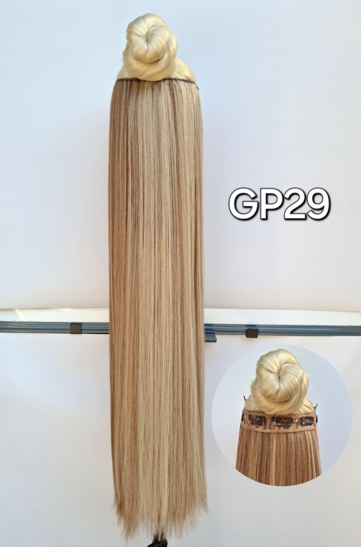 موی اکستنشن گوش تا گوش نیم پوش ابریشمی لایت پرومیس کد GP29