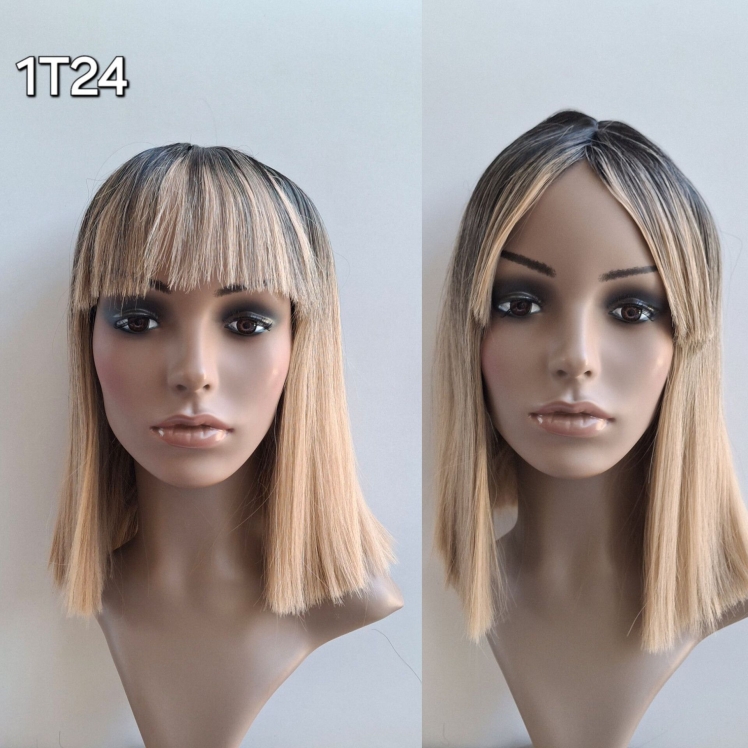 کلاه گیس مصری چتری دار فرق ثابت آمبره کد 1T24