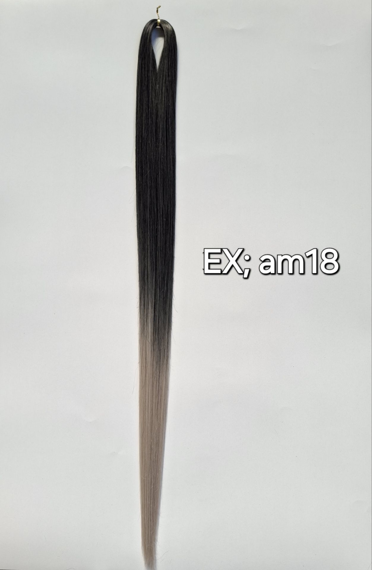 موی دوسرباز ابریشمی آمبره مخصوص اکستنشن کد EX; AM18