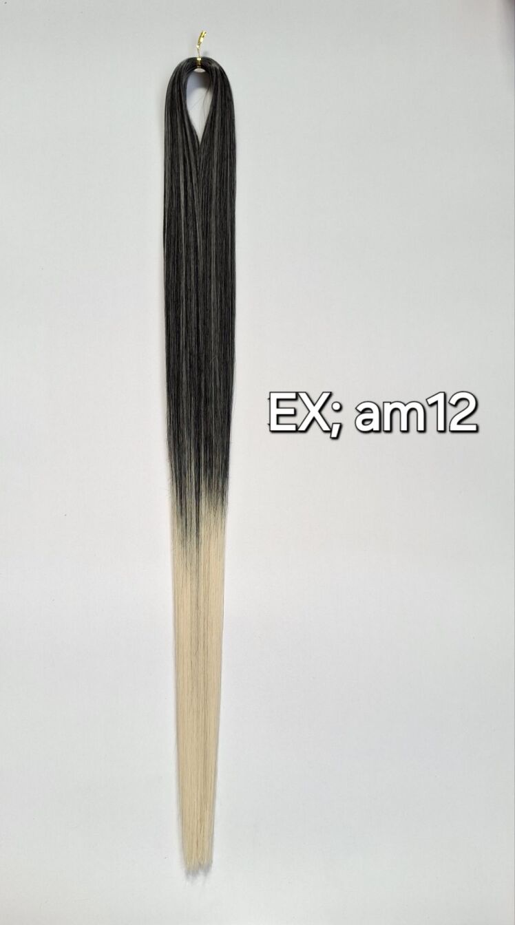 موی دوسرباز ابریشمی مخصوص اکستنشن آمبره کد EX; AM12