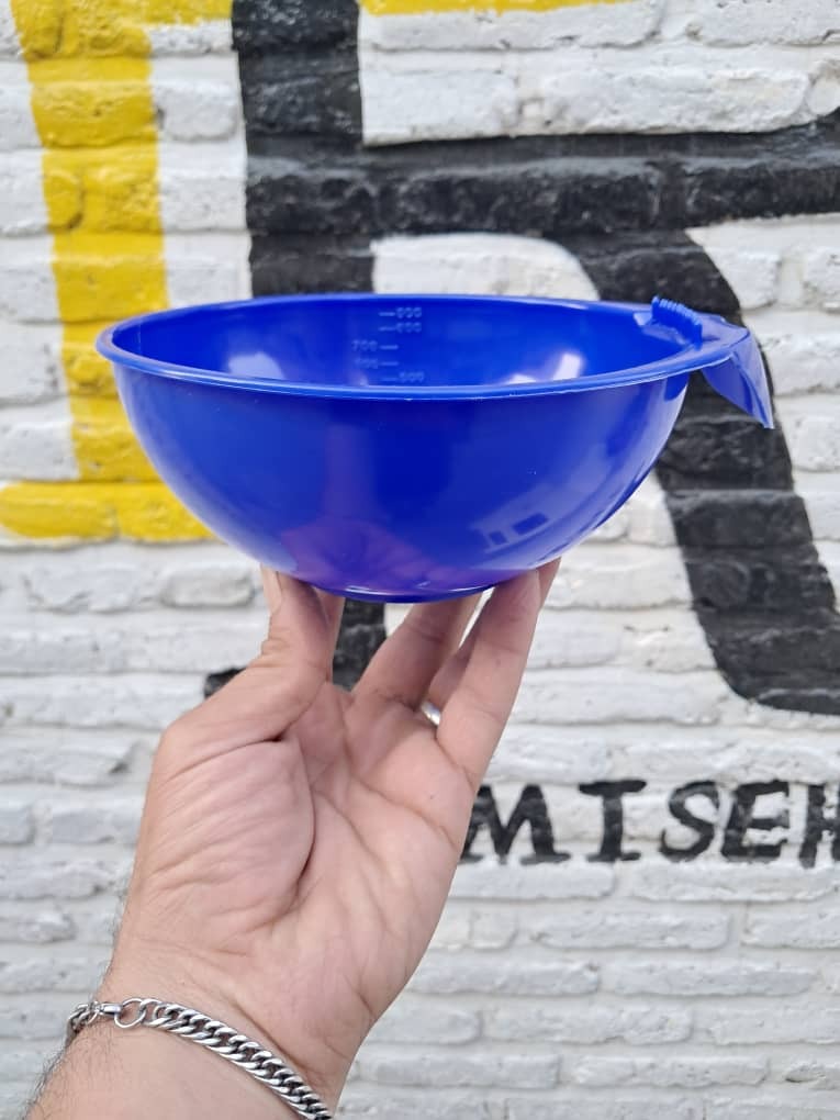  کاسه رنگ مو بزرگ رنگ آبی 