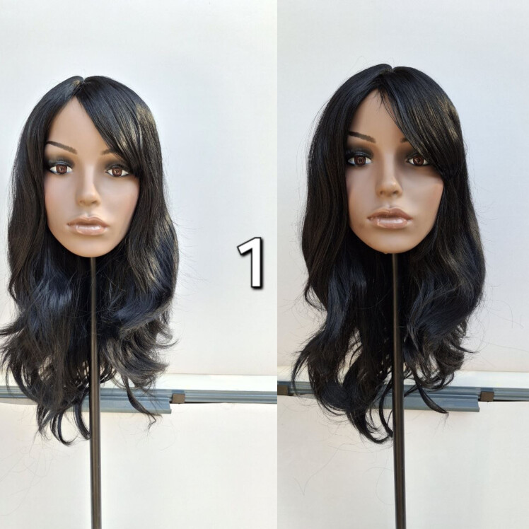 گیس حالت‌دار بلند چتری‌دار فرق ثابت تک‌رنگ کد 1