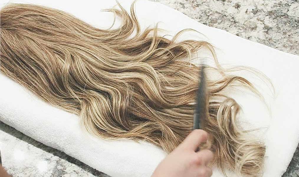 شستشوی اکستنشن مو