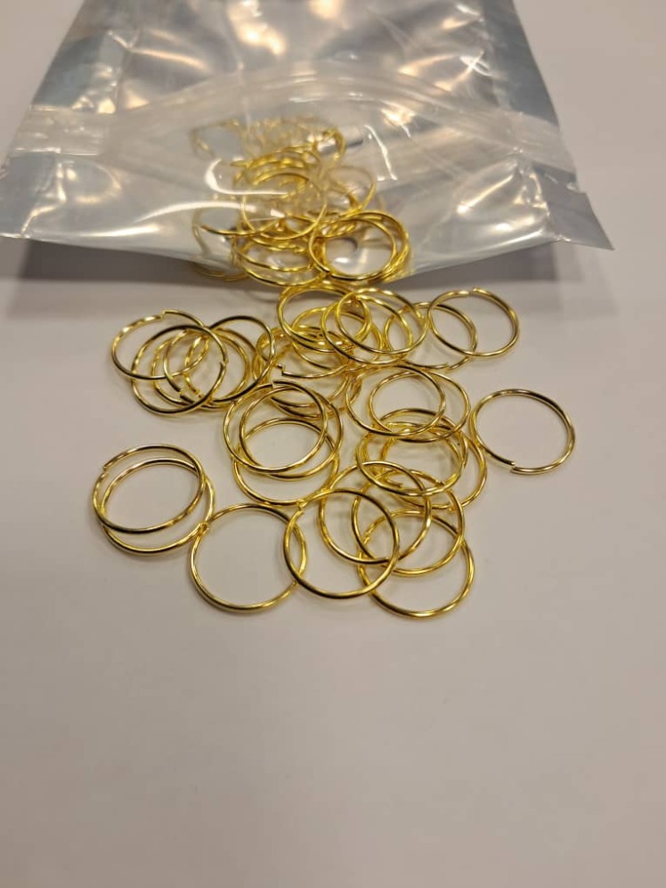 حلقه دیزاین طلایی مو سایز بزرگ