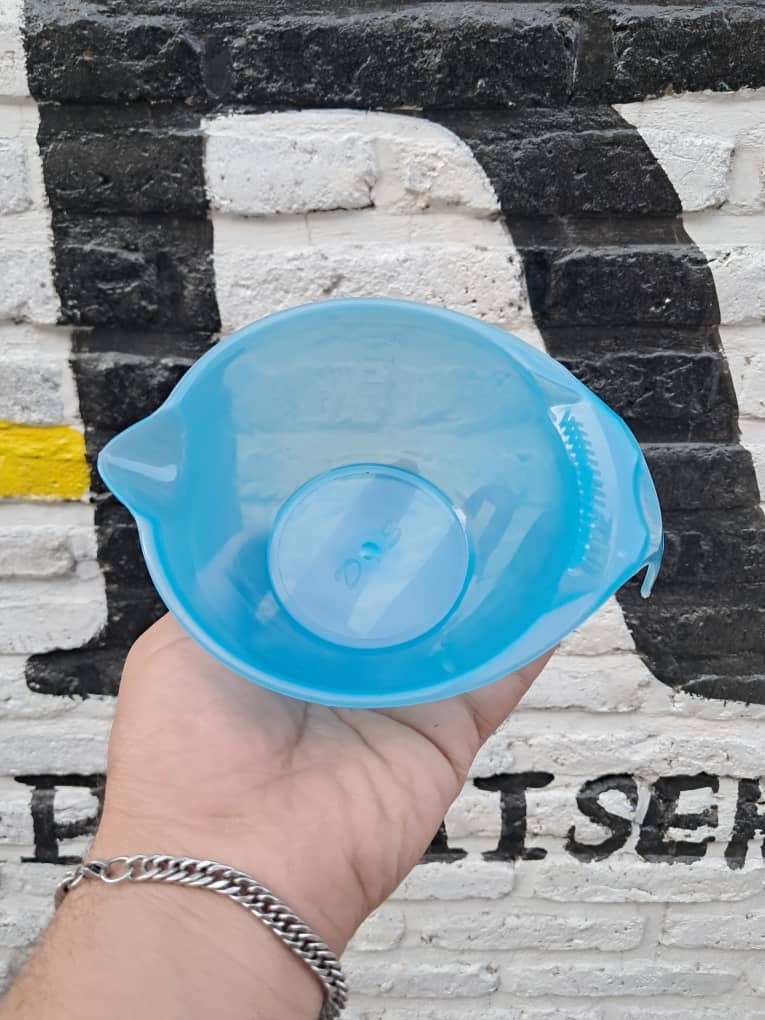  کاسه رنگ مو کوچک رنگ آبی 