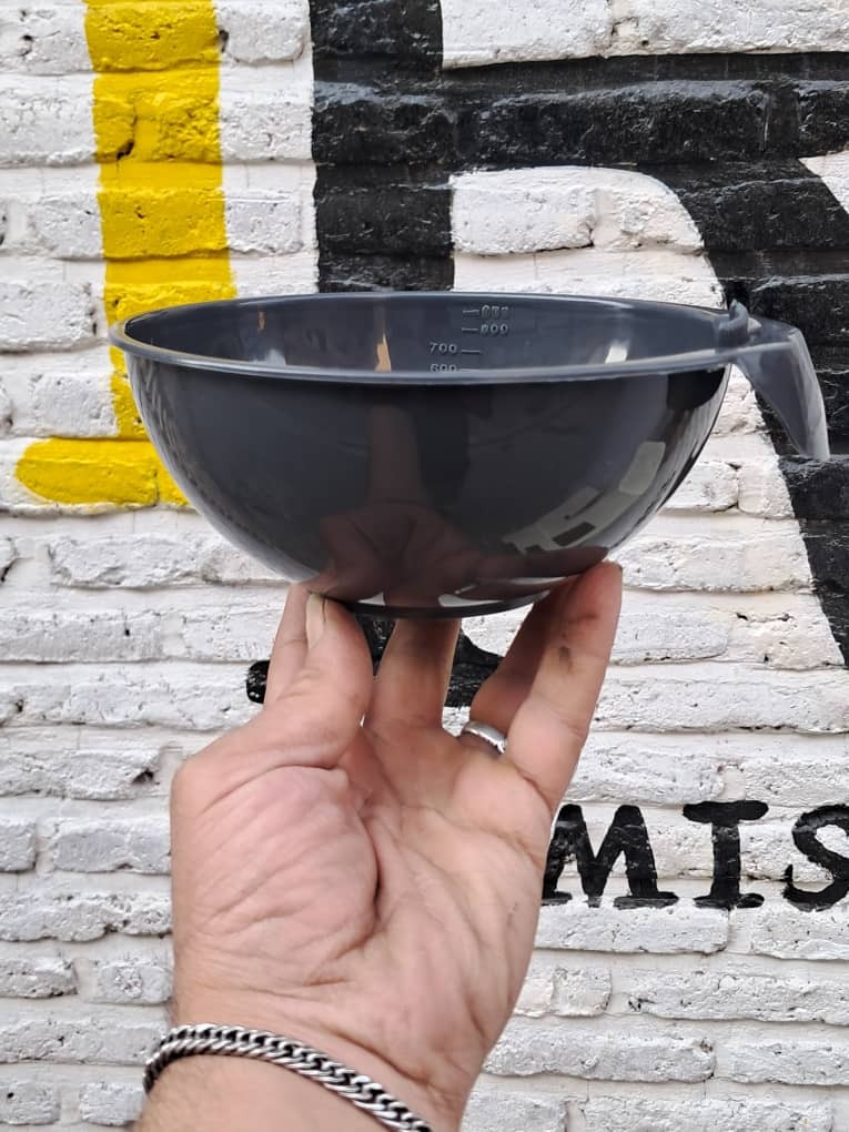  کاسه رنگ مو بزرگ رنگ طوسی تیره 