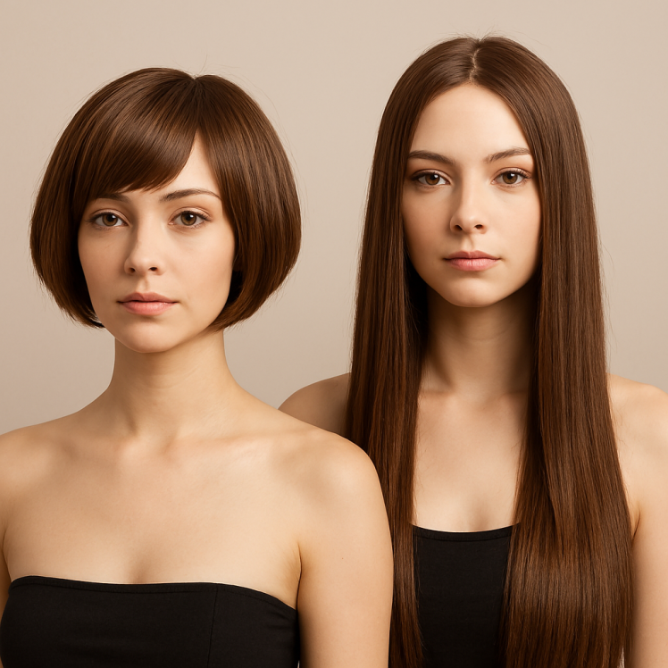 مقایسه مو مصنوعی کوتاه و بلند؛ مزایا و معایب هر کدام