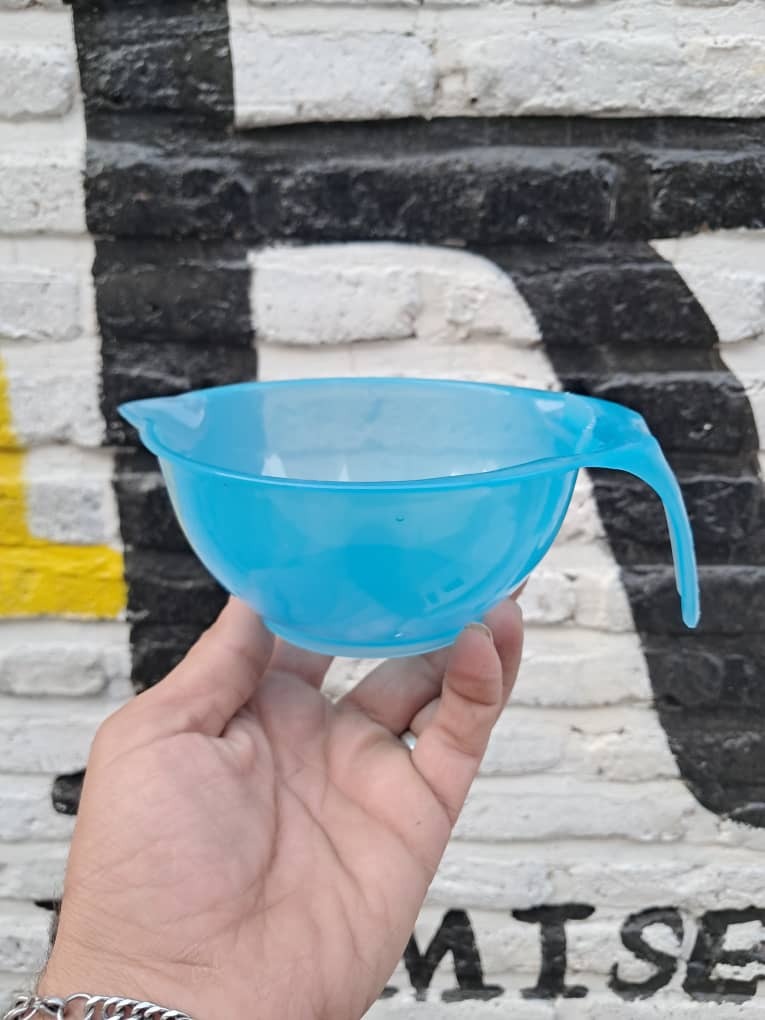  کاسه رنگ مو کوچک رنگ آبی 